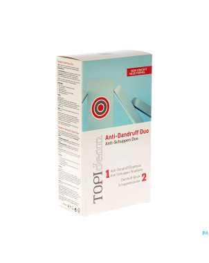 Topiderm shampooing duo sh + a/pellicul.2x200ml