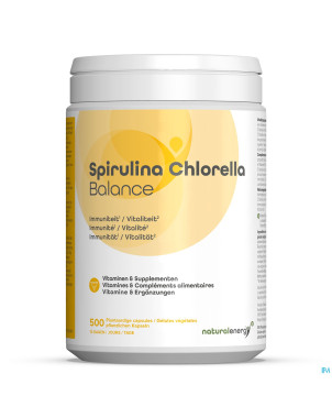Natural energy spirulina chlor balance caps 500
