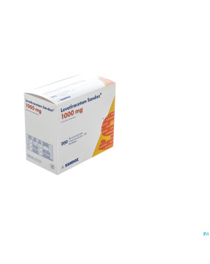 Levetiracetam sandoz comp pell 200 x1000 mg