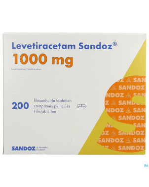 Levetiracetam sandoz comp pell 200 x1000 mg