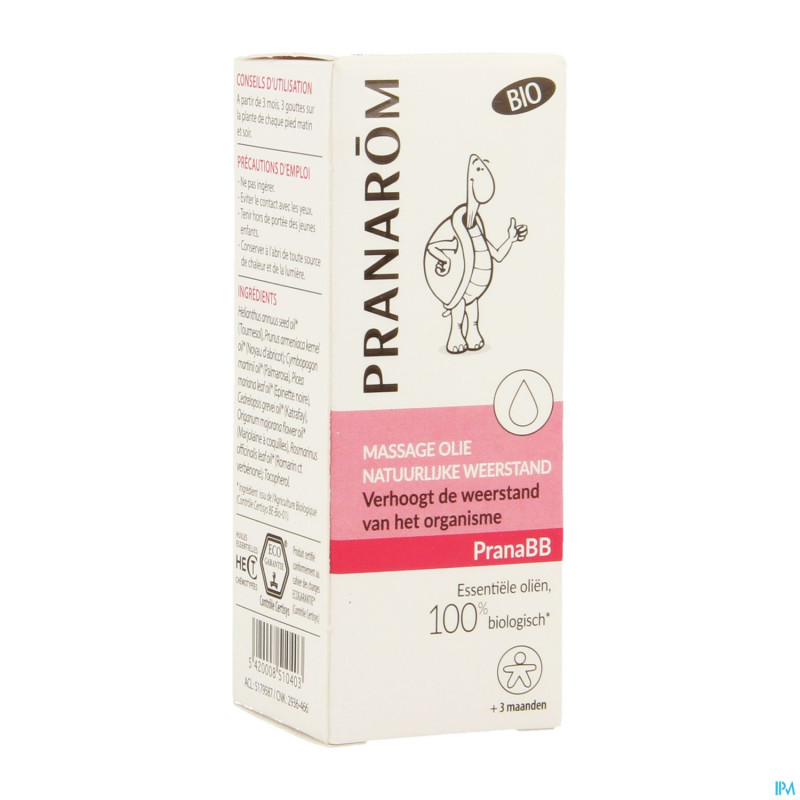 Pranabb huile massage immunite 10ml