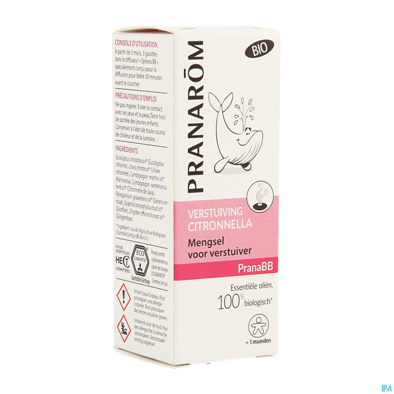 Pranabb melange hle ess pr diffuseur moustiq. 10ml