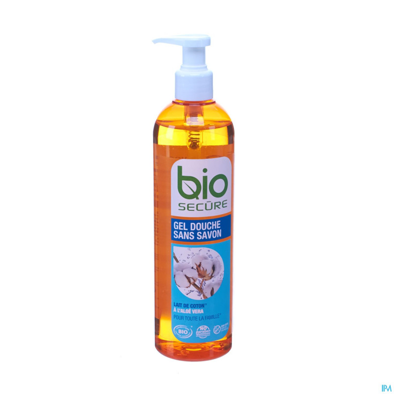 Bio secure gel douche lait de coton 400ml