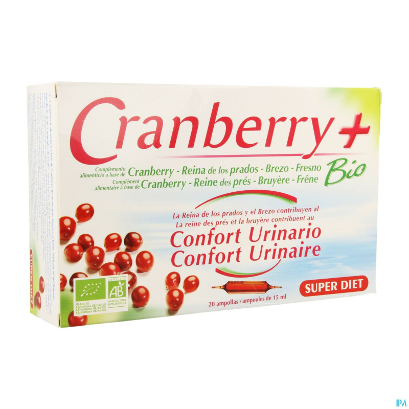 Superdiet cranberry+ bio    amp 20x15ml