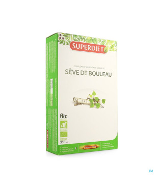 Superdiet seve bouleau bio    amp 20x15ml