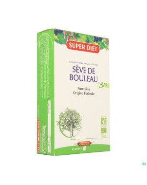 Superdiet seve bouleau bio    amp 20x15ml