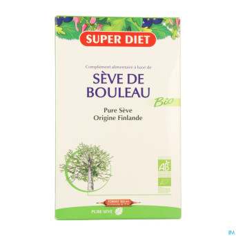 Superdiet seve bouleau bio    amp 20x15ml