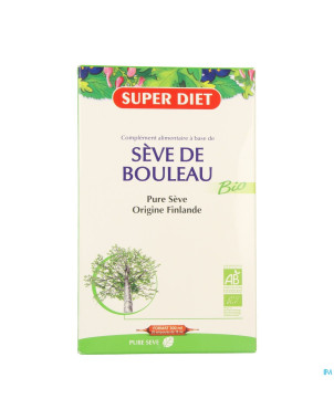 Superdiet seve bouleau bio    amp 20x15ml