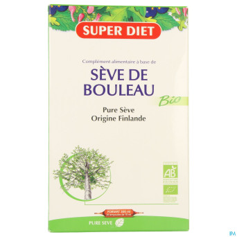 Superdiet seve bouleau bio    amp 20x15ml