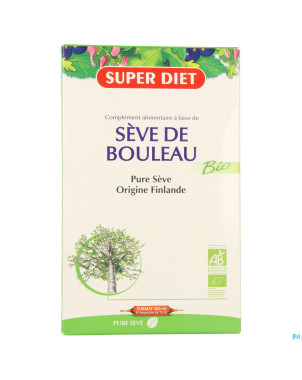 Superdiet seve bouleau bio    amp 20x15ml