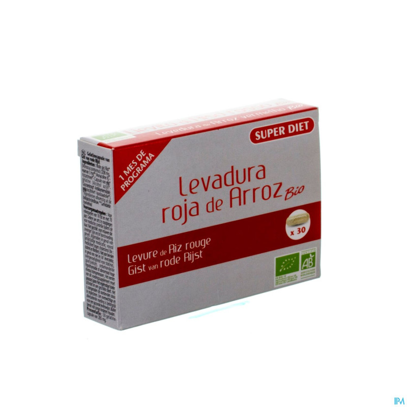 Super diet levure riz rouge    caps  30