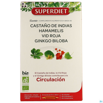 Superdiet super+ circul bio    amp 20x15ml
