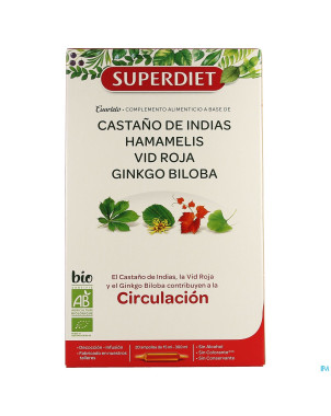 Superdiet super+ circul bio    amp 20x15ml