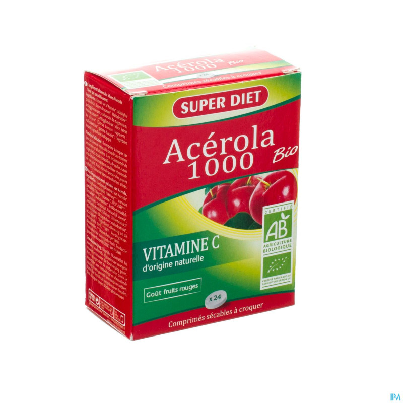 Super diet acerola bio 1000    comp  24
