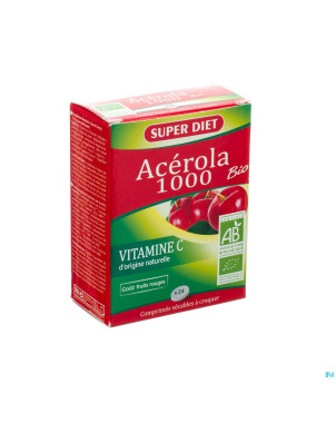 Super diet acerola bio 1000    comp  24