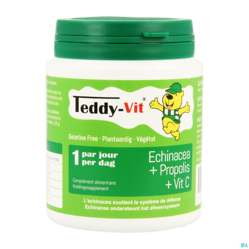 Teddy vit echinacea+propolis+vit c gomme ours 50
