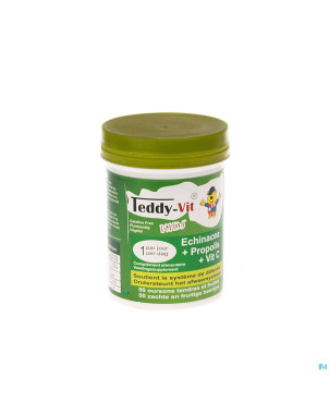 Teddy vit echinacea+propolis+vit c gomme ours 50