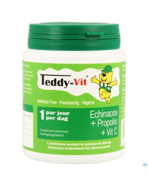 Teddy vit echinacea+propolis+vit c gomme ours 50