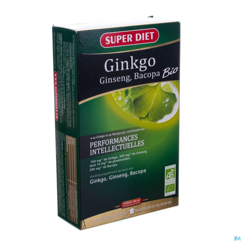 Super diet ginkgo+    amp 20x15ml