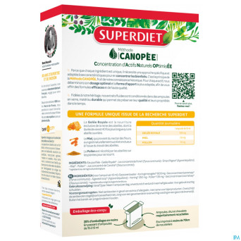 Superdiet gelee royale bio    amp 20x15ml