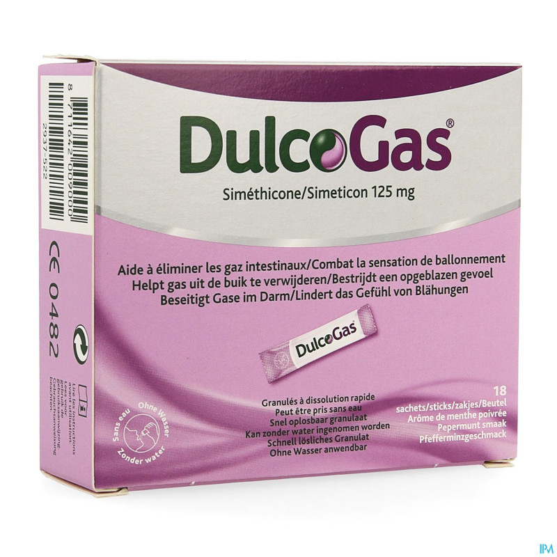Dulcogas granul. sticks 18x125mg