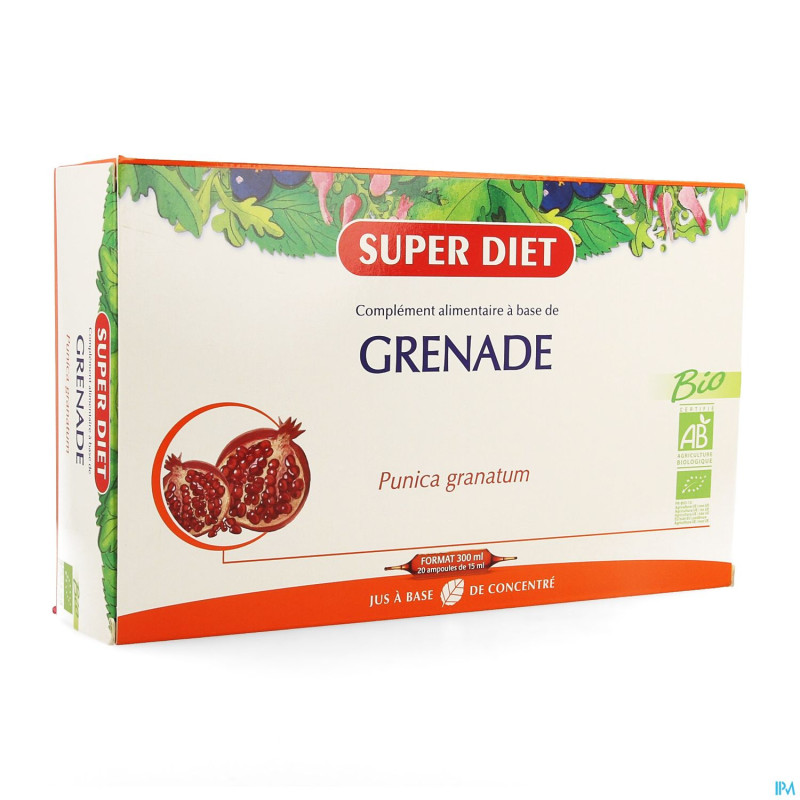 Superdiet grenade bio    amp 20x15ml