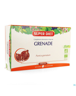 Superdiet grenade bio    amp 20x15ml