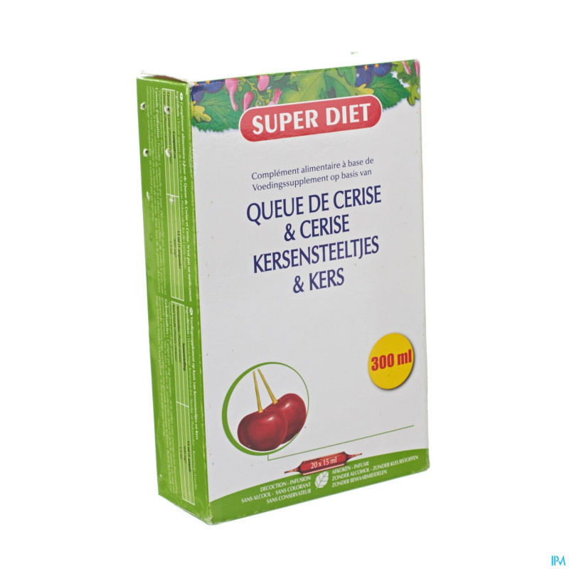 Super diet queue cerise    amp 20x15ml