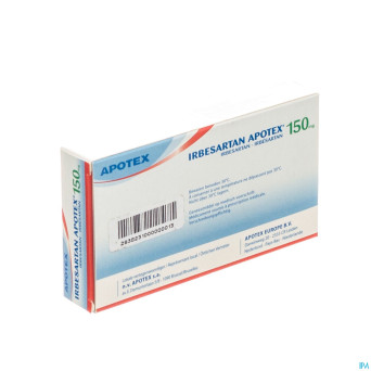 Irbesartan apotex 150mg comp pell 28