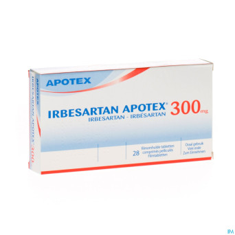 Irbesartan apotex 300mg comp pell 28