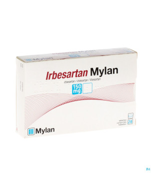 Irbesartan mylan 150mg comp pell 28