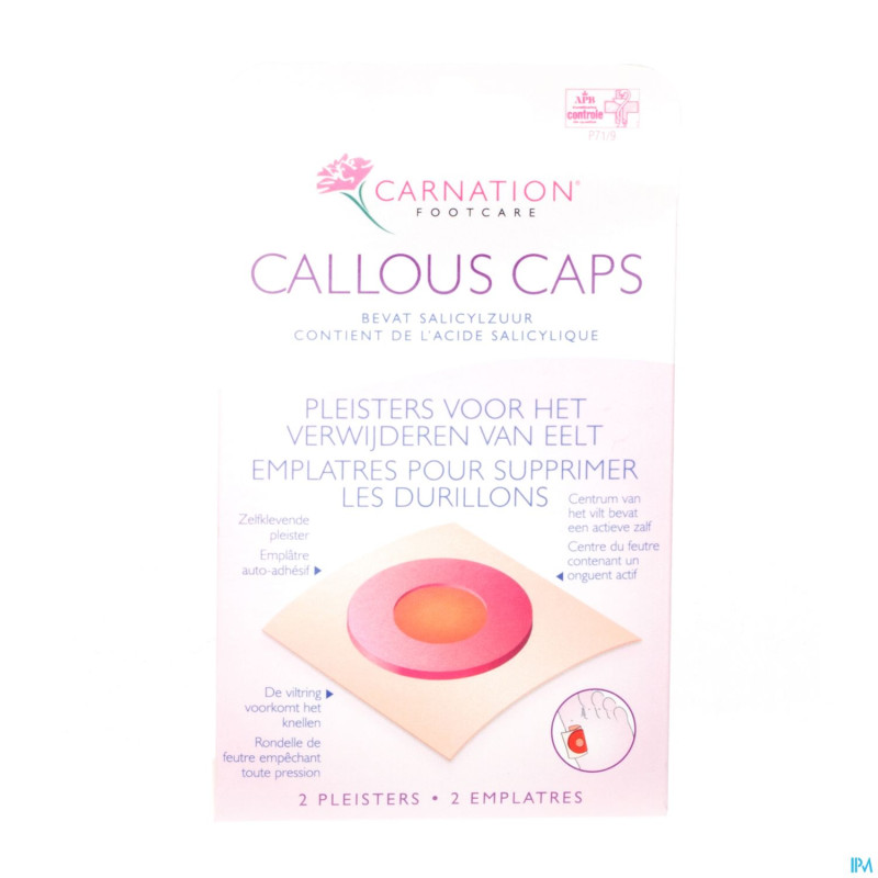 Carnation callous caps emplatre 2
