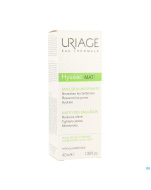 Uriage hyseac mat gel creme tube 40ml