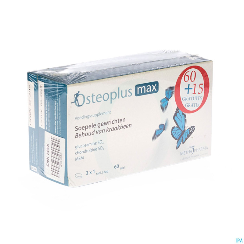 Osteoplus max tabl  60 + 15 tabl gratuit