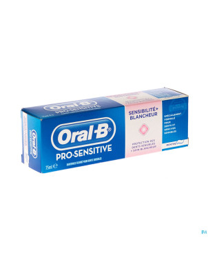 Oral b pro sensitive + whitening dentif 75ml