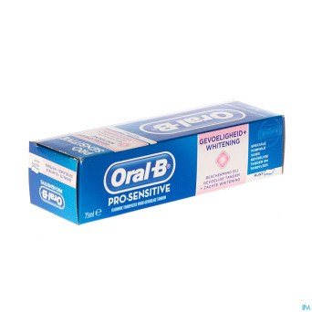 Oral b pro sensitive + whitening dentif 75ml