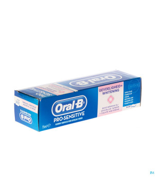 Oral b pro sensitive + whitening dentif 75ml