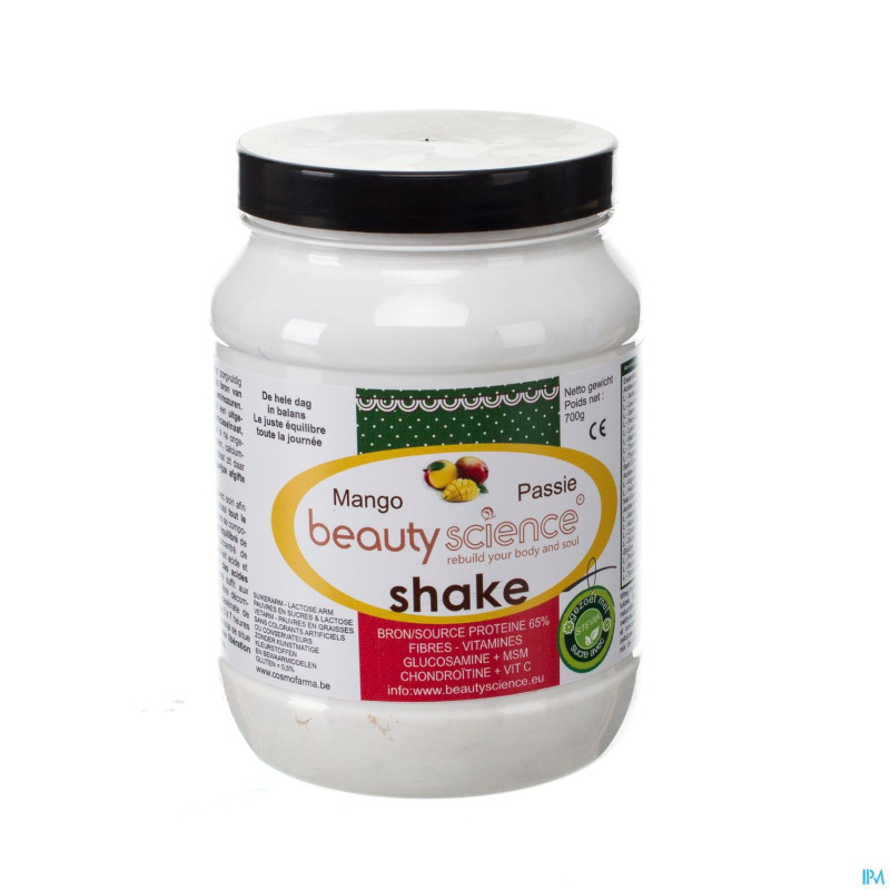 Beauty science proteine shake mangue-passion 700g