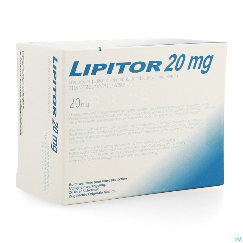 Lipitor 20 pi pharma comp 84 x 20 mg pip