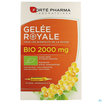 Gelee royale 2000mg bio    amp 20