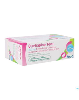 Quetiapine teva 300 mg comp pell 100