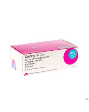 Quetiapine teva 300 mg comp pell 100