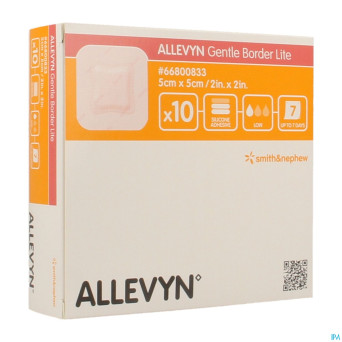Allevyn gentle border lite  5,0x 5,0cm 10 66800833