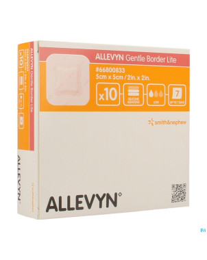 Allevyn gentle border lite  5,0x 5,0cm 10 66800833