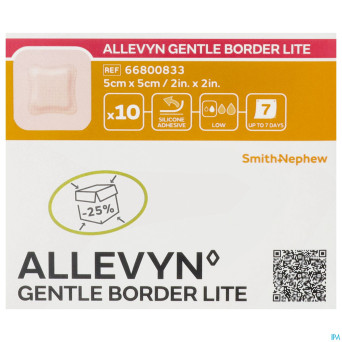 Allevyn gentle border lite  5,0x 5,0cm 10 66800833