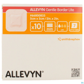 Allevyn gentle border lite  5,0x 5,0cm 10 66800833
