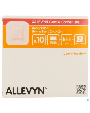 Allevyn gentle border lite  5,0x 5,0cm 10 66800833