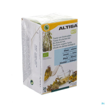 Altisa tisane vessie-reins bio filt 20 x 2g