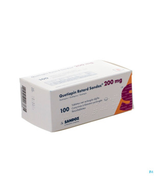 Quetiapin sandoz liberat prol 100 x 200 mg