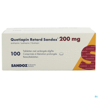 Quetiapin sandoz liberat prol 100 x 200 mg